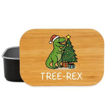 Tree-Rex – Dino Christmas Motif T-Rex - Lunch Box - black - Front