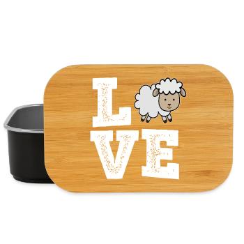 Schafhirte Schäfer Hirte Landwirt Herde Schafe - Lunch Box - Schwarz - Vorne
