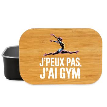 I Can't I Have Gym | Gymnastics Gift | gym - Lunch Box - black - Front