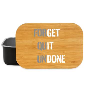 Get it done – Motivationsspruch positiv bold - Lunch Box - Schwarz - Vorne