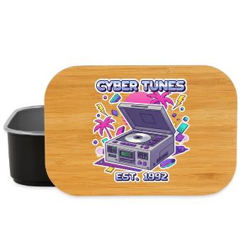 Cyber Tunes 1992 – Conception de lecteur CD rétro - Boîte à goûter - noir - Devant