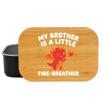 Sister Dragon Cute Sibling - Lunch Box - black - Front
