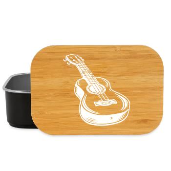 Ukulele Sketch - Lunch Box - black - Front