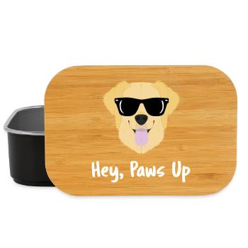 To optimize the golden_retriever.jpg design for th - Lunch Box - black - Front