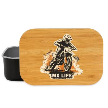 Motocross MX Life Shirt – Offroad Dirt Bike - Lunch Box - black - Front