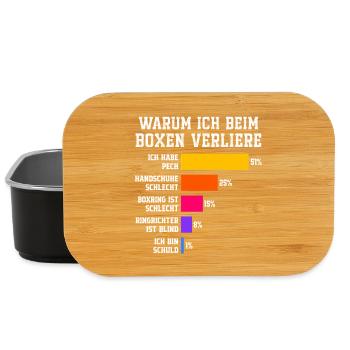 Warum ich beim Boxen verliere Boxen - Lunch Box - Schwarz - Vorne