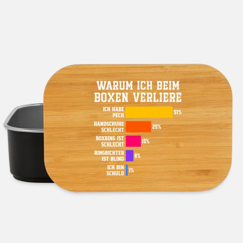 Warum ich beim Boxen verliere Boxen - Lunch Box - Schwarz