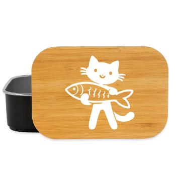 Poisson-chat - Boîte à goûter - noir - Devant
