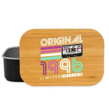 30. Geburtstag Retro Geschenk 1996 Jahrgang - Lunch Box - Schwarz - Vorne