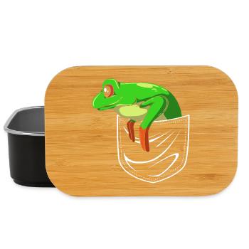 Frosch Laubfrosch - Lunch Box - Schwarz - Vorne