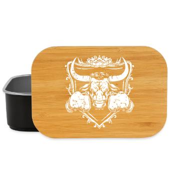 Bulle Stier Boxen MMA - Lunch Box - Schwarz - Vorne