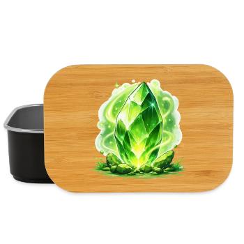 Green Crystal Magic - Lunch Box - black - Front