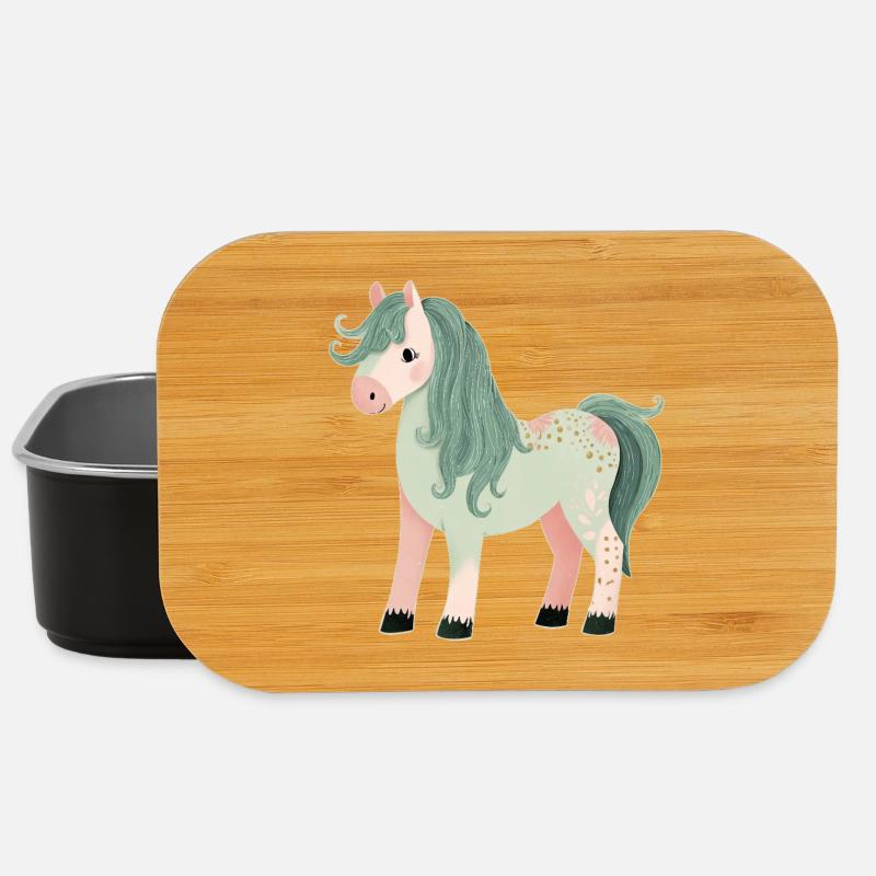 Cute Pony - Lunch Box - black