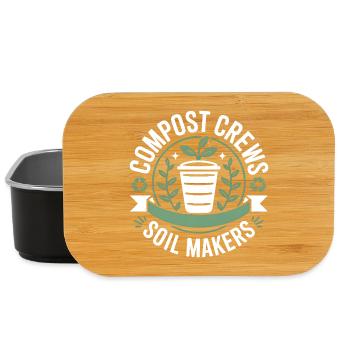 Compost Crews Soil Makers Gardeners - Lunch Box - black - Front