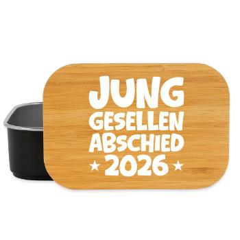 Junggesellenabschied 2026 - Lunch Box - Schwarz - Vorne