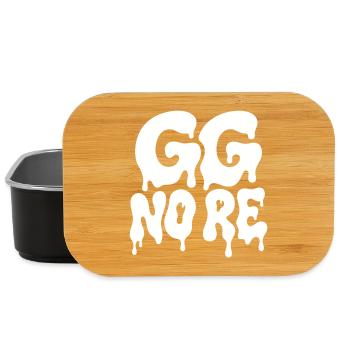 GG No Re Gaming Spruch Horror Typografie - Lunch Box - Schwarz - Vorne