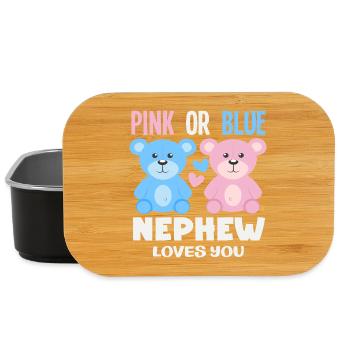 Pink Oder Blau Neffe Liebt Dich - Lunch Box - Schwarz - Vorne