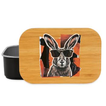 Bunny Rabbit Vintage Sunglasses - Lunch Box - black - Front