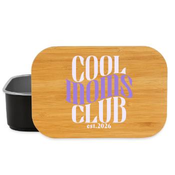 Cool Moms Club - Mom Mother's Day Birth Gift - Lunch Box - black - Front