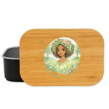 A woman rooted in Nature - Lunch Box - black - Front