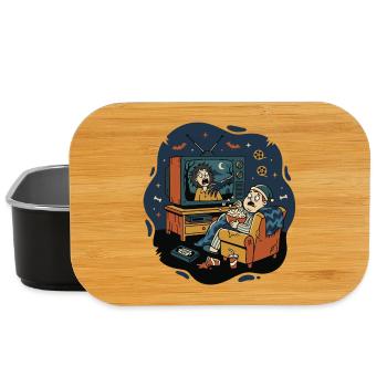 Horror Home Movie Night Fear Humor - Lunch Box - black - Front