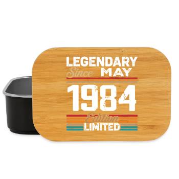 Mai 1984 Vintage Mai 1984 Retro Mai 1984 - Lunch Box - Schwarz - Vorne