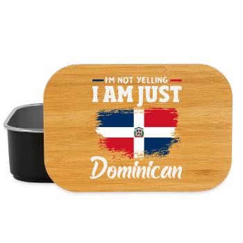 Drapeau de la République dominicaine Dom Rep Pride - Boîte à goûter - noir - Devant