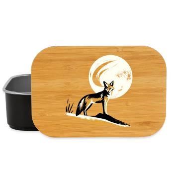 Chacal au clair de lune - Boîte à goûter - noir - Devant