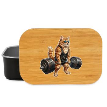 Culturisme Cat - Boîte à goûter - noir - Devant