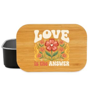 LGBTQ-Pride-Monat – Liebe ist die Antwort - Lunch Box - Schwarz - Vorne