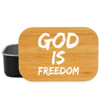god is freedom - Lunch Box - Schwarz - Vorne