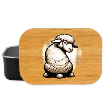 Schaf Schafe Schäfer Schafhalter Schafbock - Lunch Box - Schwarz - Vorne