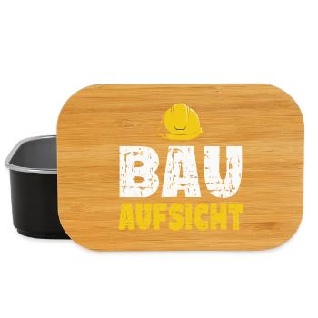 Bauaufsicht Bauarbeiter - Lunch Box - Schwarz - Vorne