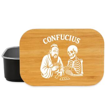 Konfuzius Skelettkartendeck - Lunch Box - Schwarz - Vorne