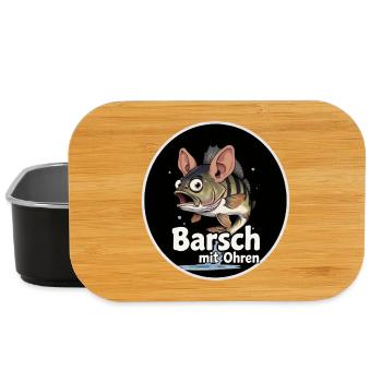 Barsch mit Ohren Cartoon - Lunch Box - Schwarz - Vorne