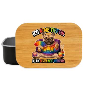 Ich atme tief ein... - Lunch Box - Schwarz - Vorne
