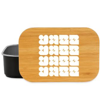 Logo de la musique jazz moderne - Boîte à goûter - noir - Devant