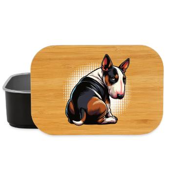 Miniatur Bullterrier Bully Bullterrierbesitzer - Lunch Box - Schwarz - Vorne
