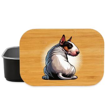 Miniatur Bullterrier Bully Bullterrierbesitzer - Lunch Box - Schwarz - Vorne
