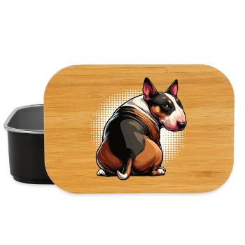 Bull Terrier miniature Bully Bull Terrier Propriétaire - Boîte à goûter - noir - Devant