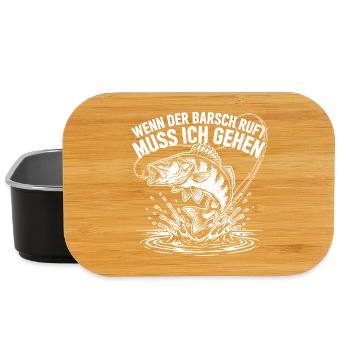 Barsch Angeln - Lunch Box - Schwarz - Vorne