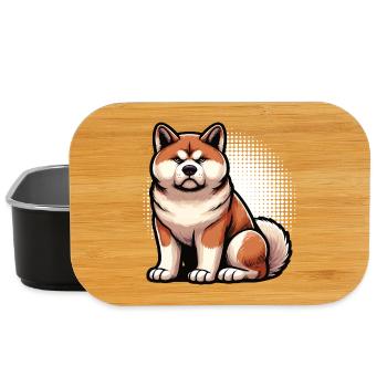 Akita Akita propriétaire Akitas Akita amoureux Akitafan - Boîte à goûter - noir - Devant