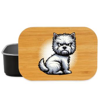 Propriétaire de Westie Westie Terrier des Highlands - Boîte à goûter - noir - Devant
