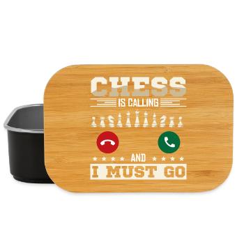 Schach Schachspieler Schachbrett - Lunch Box - Schwarz - Vorne