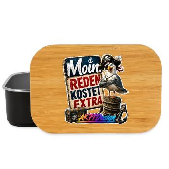 Moin Piratenmöwe - Lunch Box - Schwarz - Vorne