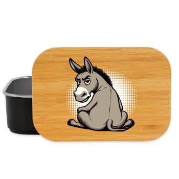 Esel Eselchen Eselhalter Muli Langohresel Muli - Lunch Box - Schwarz - Vorne