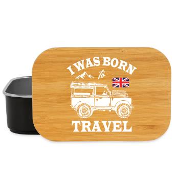 I_Was_Born_To_Travel - Lunch Box - black - Front