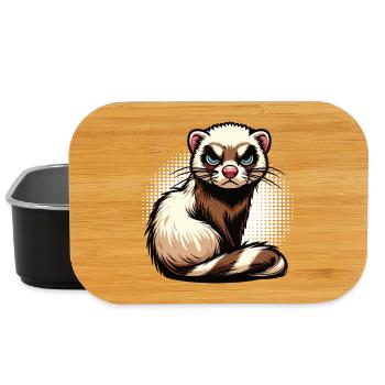 ferret ferret holder ferret owner - Lunch Box - black - Front