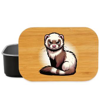 ferret ferret holder ferret owner - Lunch Box - black - Front