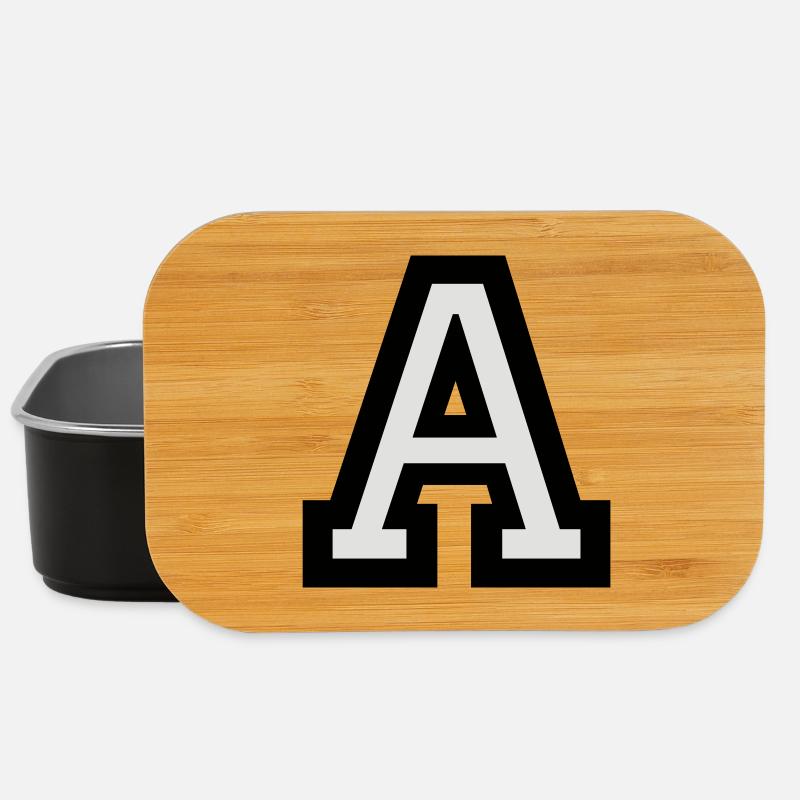 Buchstabe A - Lunch Box - Schwarz